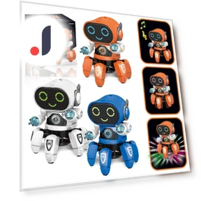 Dancing Robot Octopus with Music and LED Lights — Melody Makers, Yiran bag