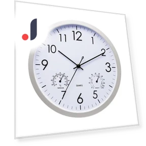 Decorative Round Outdoor Clock with Thermometer and Humidity — , Darling Home