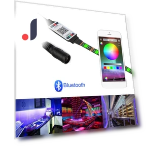 Female Plug to 4Pin Connector Smart Wireless Bluetooth RGB Controller LED Light Strip Adapter — LED Strips, gujiu