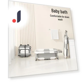Foldable Baby Bathtub with Temperature Sensor — Tubs & Seats, Deals Supermarket