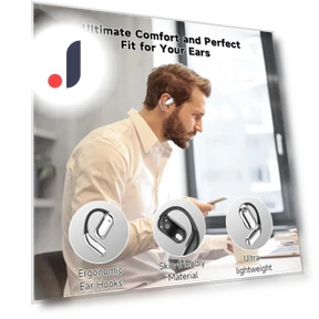 Intelligent Touch Screen Open Ear Bluetooth Headphones — Over-Ear Headphones