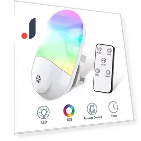 LED night light RGB colorful with remote control sensor light — Night Lights, Five Colorful