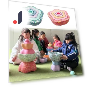 Sensory Game Stepping Stones Foam — Stacking Blocks, GreenTreea
