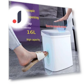 Silent Sensor Trash Can with Lid — Kitchen Cans, Deals Supermarket