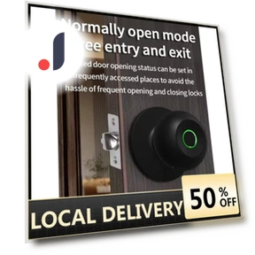 Smart Door Handle with Fingerprint Lock — Locks, The Romantics