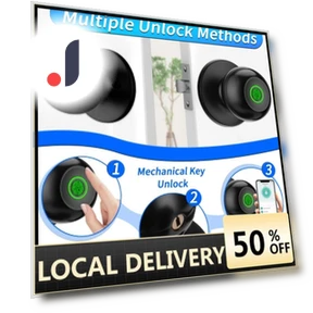 Smart Door Handle with Fingerprint Lock — Levers, The Romantics
