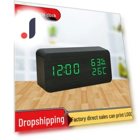 Smart LED Wooden Alarm Clock — Clocks, Deals Supermarket