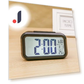 Smart Silent Electronic Alarm Clock with Temperature Display — Alarms & Clocks, Window glass film