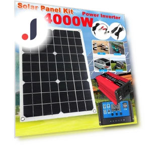 Solar Power Station Kit 4000W — Power Inverters, Fluffy