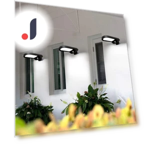 Solar Powered Sensor LED Wall Light — Garden Illumination, Yosoo