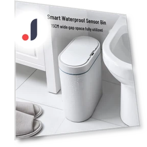 Waterproof Smart Trash Can with Lid — Kitchen Cans, Deals Supermarket