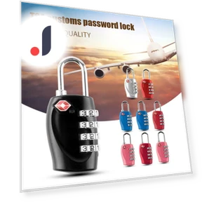 4-Digit TSA Approved Combination Lock — Luggage Locks, jinshengMC