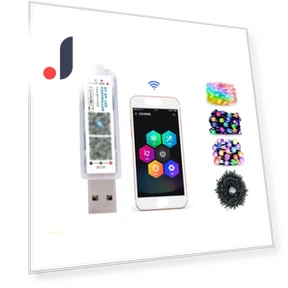 Bluetooth APP-Controlled 5V RGB Light Controller — Selfie Lights, pinxingwen