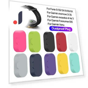 Colorful Charging Port Smart Watch Dustproof Plug Silicone Cover Case — Smartwatch Charging Solutions, egenqnk