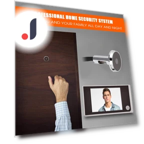 Digital Peephole Viewer Doorbell Mini HD Smart Security Camera — Smart Home Security