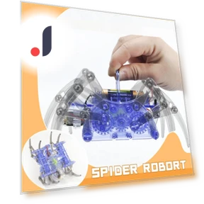 Electric Spider Robot Toy DIY Educational STEM Robotics Assembly Kit — Construction Kits, Yiran bag