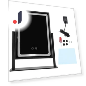 Makeup Mirror with Touch Control — Handheld, KONNWEI