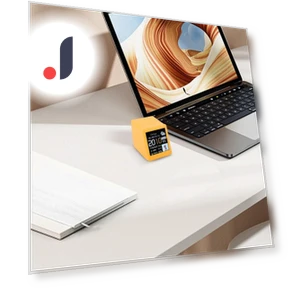 Mini Desktop Smart Clock with USB Charging — Alarm, Lectronic Album