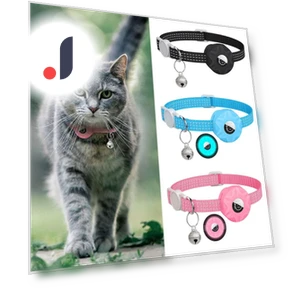 Reflective Pet Collar for AirTag — Trackers, Wuenjing3