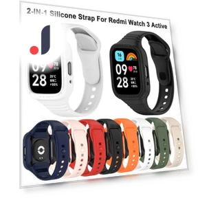 Silicone Protective Screen Cover and Strap — Fitness Bands, angingbing