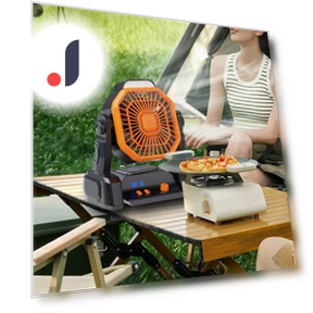 Camping Fan with Lighting Table — Portable Cooling Solutions, Hobbies mall