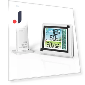 Color Touch Screen Wireless Thermometer Hygrometer — Home Climate Control, Global purchasing