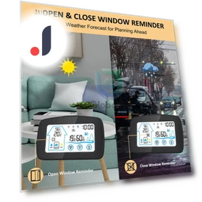 Large LCD Touch Screen Wireless Digital Indoor Outdoor Thermometer Hygrometer Weather Station — Hygrometers, Leisure outdoor