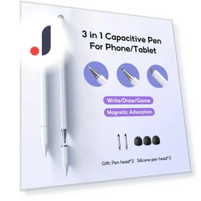 Magnetic Touchscreen Pen 3-in-1 — Styluses & Digital Pens, Musk