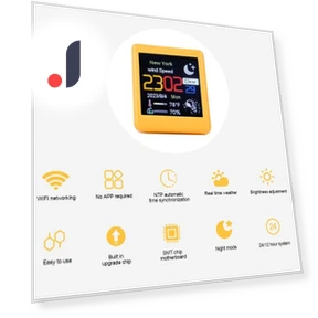Mini Desktop Weather Station Clock — Clocks, HAXshunan