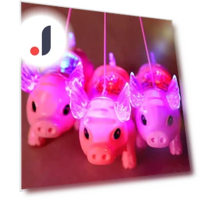 Musical Walking Pig Toy Figure — Wind-up Toys, Liingyimn