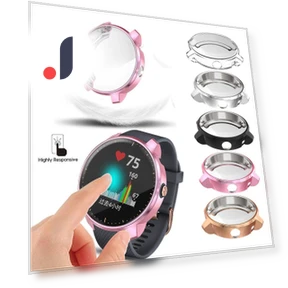 Slim TPU Watch Case Protective Cover with Screen Film — Smartwatch Protectors, Tengbaba
