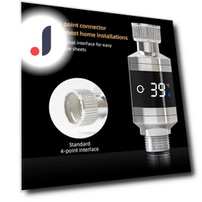 Touch Control LED Display Waterproof Shower Thermometer — Home Climate Control, Zhiruei
