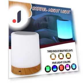 Touch LED Desk Lamp with Adjustable Brightness — Desk & Table Lighting, Allison Trading