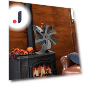 Wood Burning Fireplace Stove with Fan — Fireplace Fans, Kitchen Accs