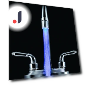 Color Changing Faucet with LED Light and Temperature Control — Smart-Touch Kitchen Faucets, Teenyee
