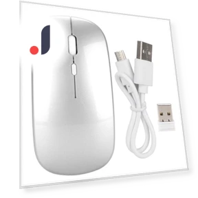 Ergonomic Wireless Rechargeable Silent Mouse — Mouse Pads, DIYelecs