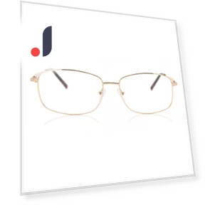 Full Rim Square Gold Fashion Unisex Eyeglasses — Smart Glasses, SmartBuy Collection