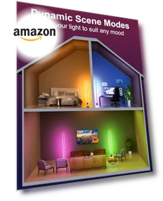 Smart RGB LED Corner Floor Lamp — Standing Lights, Keepsmile
