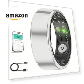 Smart Ring with Charging Box — Wearable Accessories, Hivisuals
