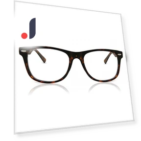 Square Tortoise Fashion Men Eyeglasses — Sunglasses, SmartBuy Collection