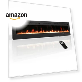 Electric Fireplace Wall Mounted & Recessed — Heaters, HOMTHING