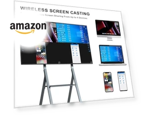 FLIP HUB 55" S2 Rotating Smart Board — Electronic Whiteboards, TIBURN