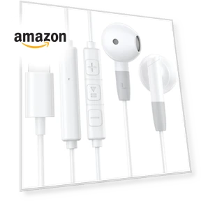 HiFi Stereo Earphones with Mic & Volume Control — In-Ear Headphones, Tapo