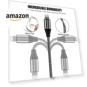 Lightning Cable (3 Pack 10 Foot) — Cables, FEEL2NICE