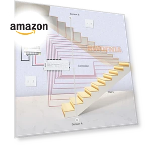 Motion Sensor LED Stair Lighting Kit — Step Lights, RWOFNIA