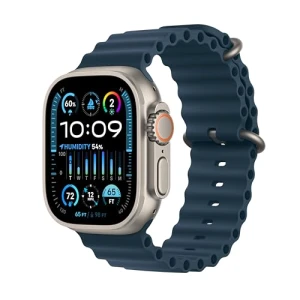 Smartwatch with Rugged Titanium Case & Blue Ocean Band, Apple