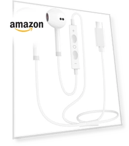 Wired Earphones with USB-C Connector — In-Ear Headphones, Lanteso