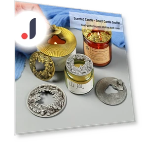 Aromatherapeutic Candle with Smart Dust Collector and Fire Extinguisher — , Deals Depot