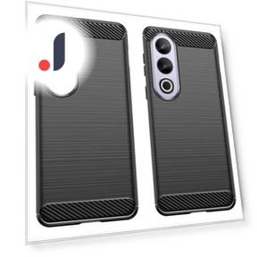 Carbon Fiber Texture Brushed TPU Phone Back Cover — Basic Cases, Smartwatch 2025