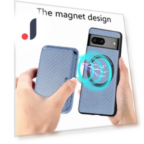 Carbon Fiber Texture Drop-proof Case with Detachable Magnetic Card Holder — Basic Cases, Smartwatch 2025